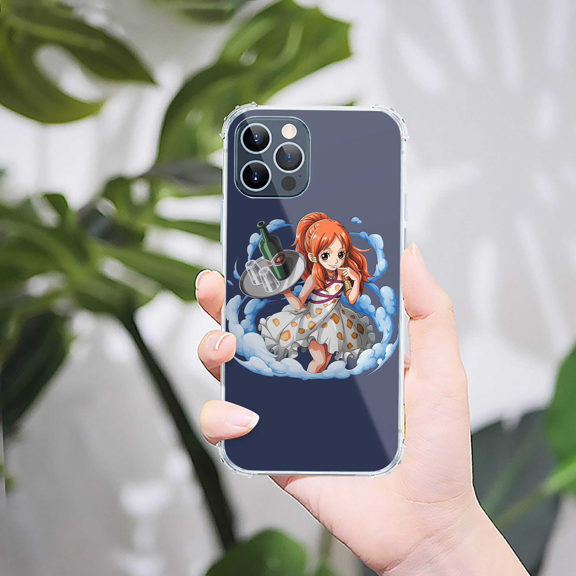 （画像用） ワンピース ナミ ONE PIECE Nami 【iPhone 12シリーズ対応】透明スマホケース（クリアソフトケース）